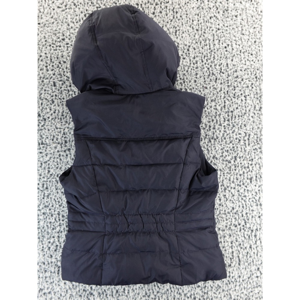 Abercrombie & Fitch Vest Blue Puffer Women's Size M Full Zip Moose Duck Down - Picture 9 of 10